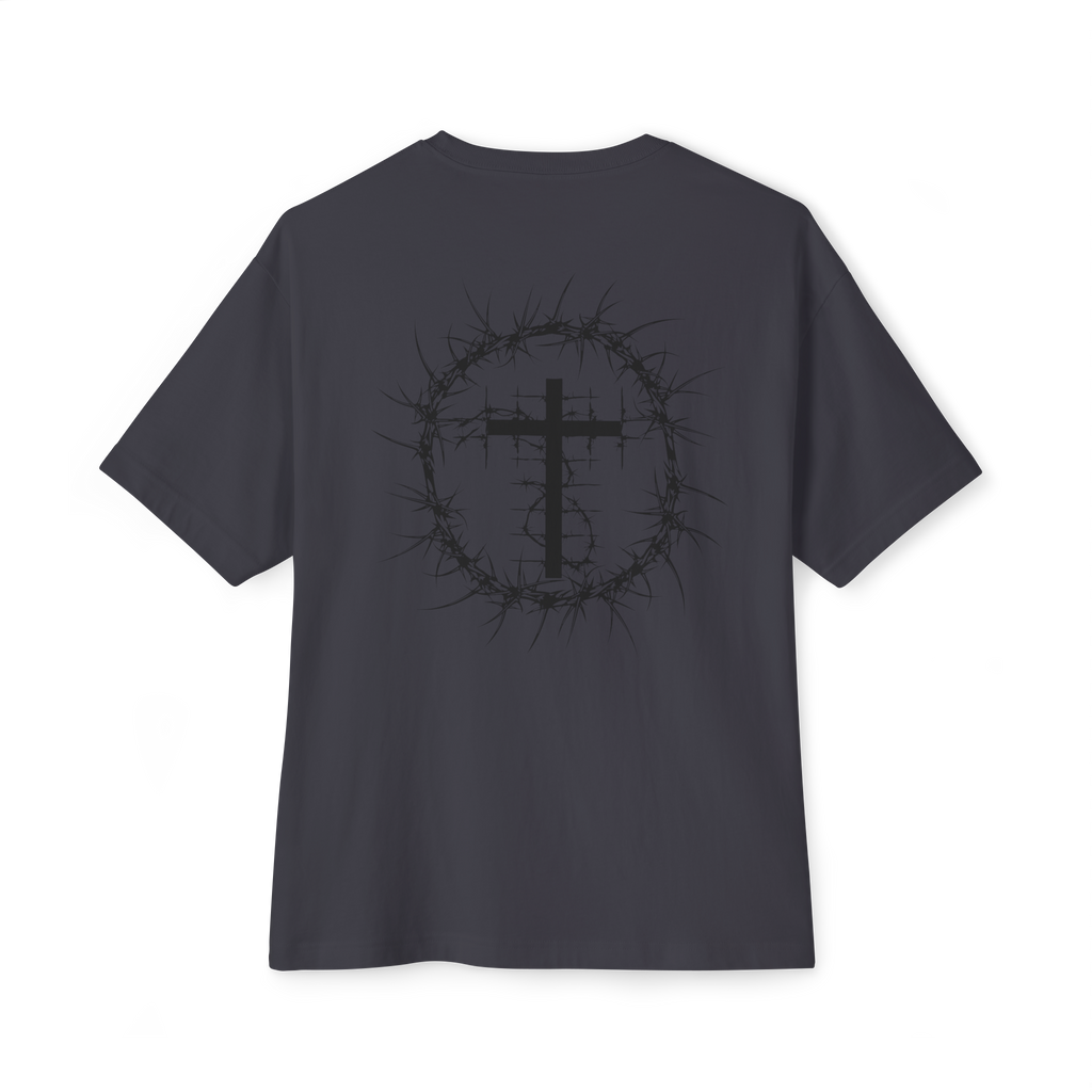ROMANS 5:3-5 Short Sleeve Shirt Dark Grey