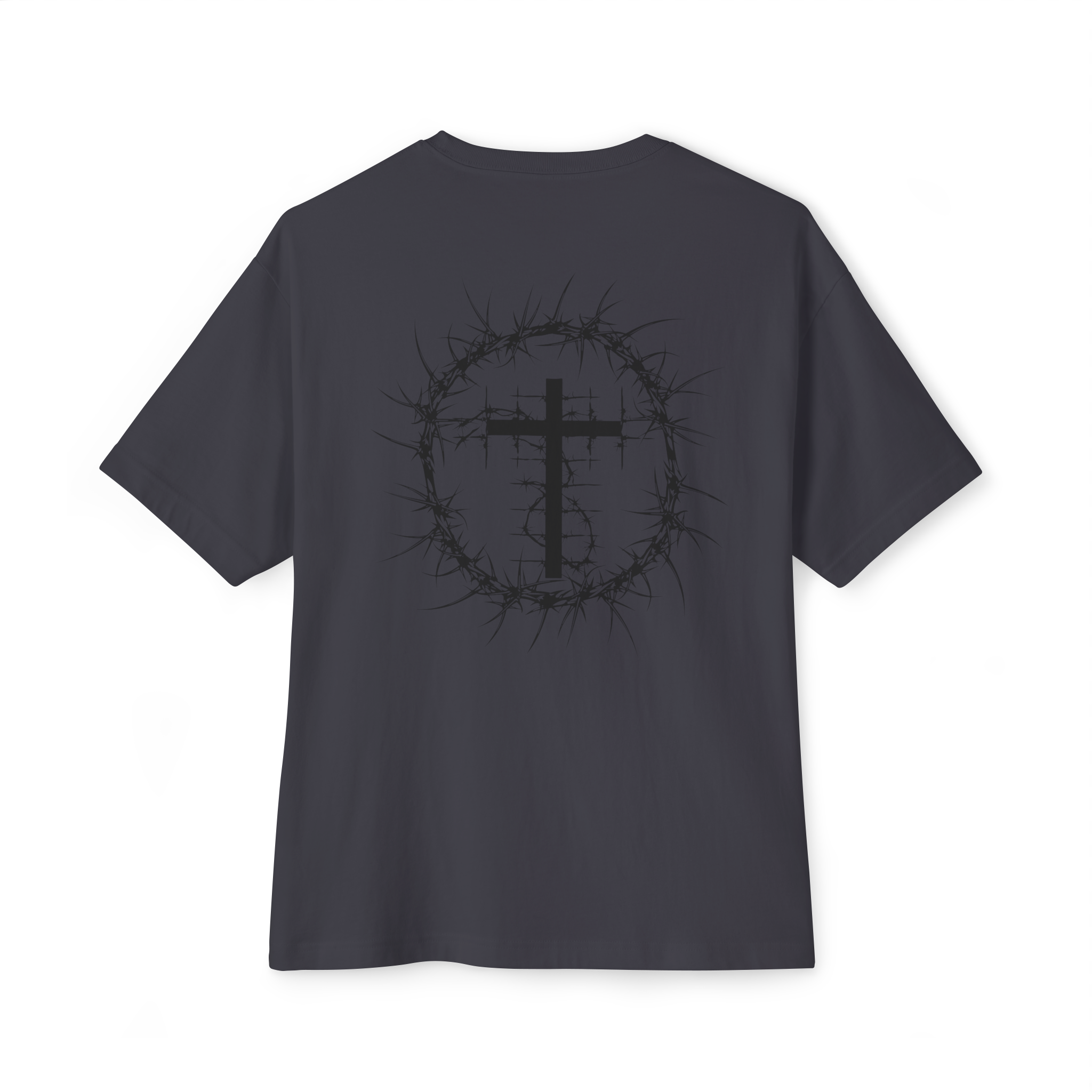 ROMANS 5:3-5 Short Sleeve Shirt Dark Grey