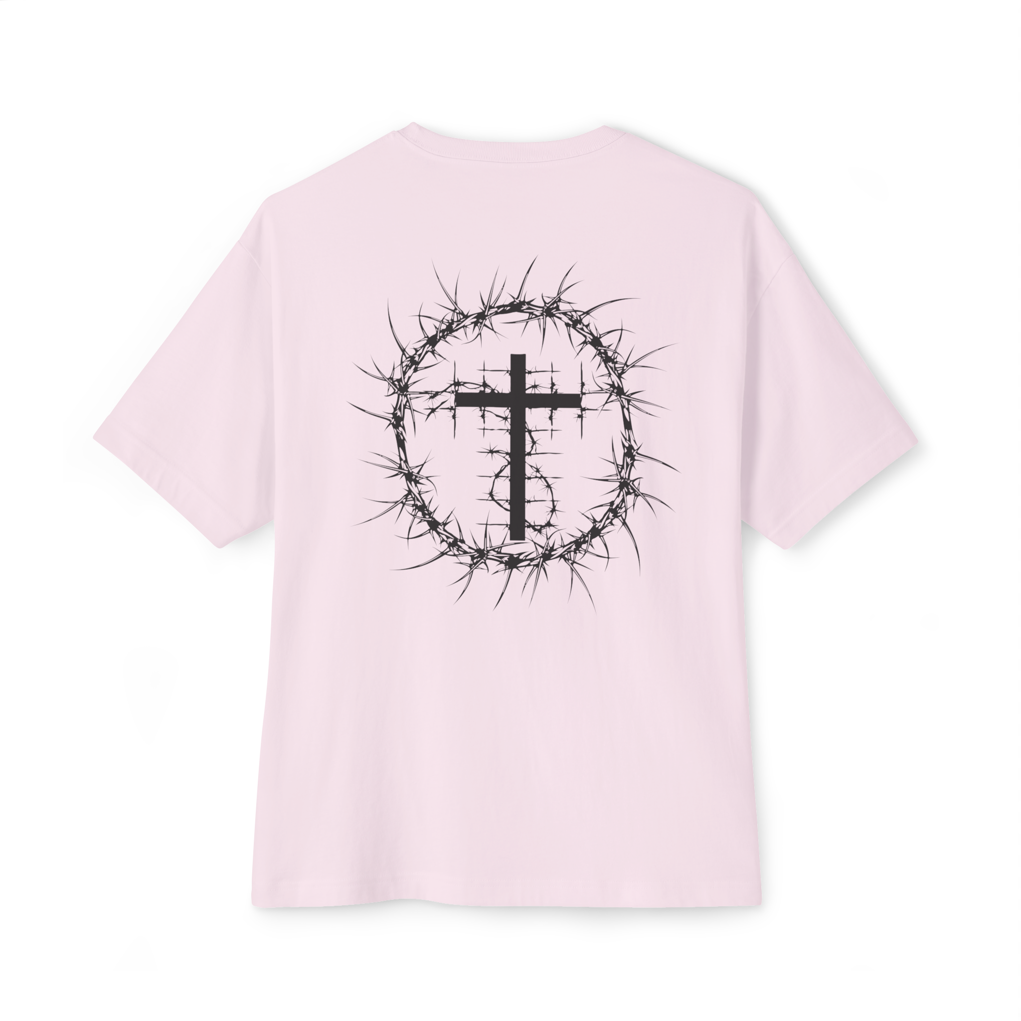 ROMANS 5:3-5 Short Sleeve Shirt Soft Pink