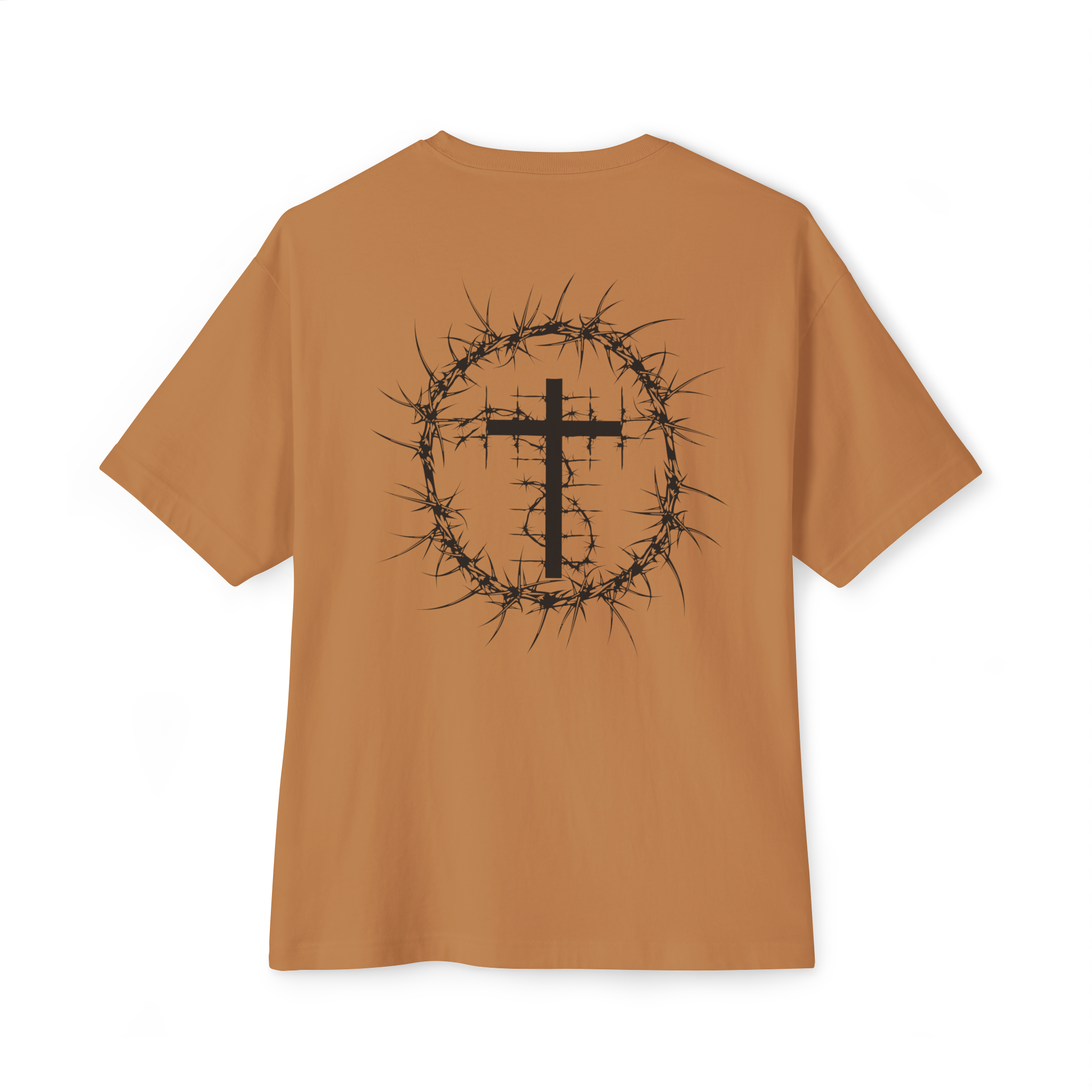 ROMANS 5:3-5 Short Sleeve Shirt Bronze