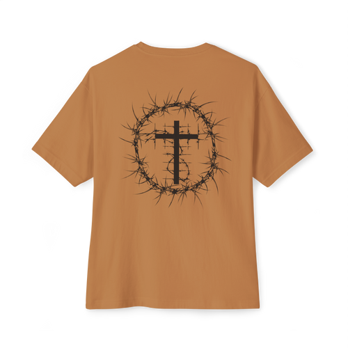 ROMANS 5:3-5 Short Sleeve Shirt Bronze