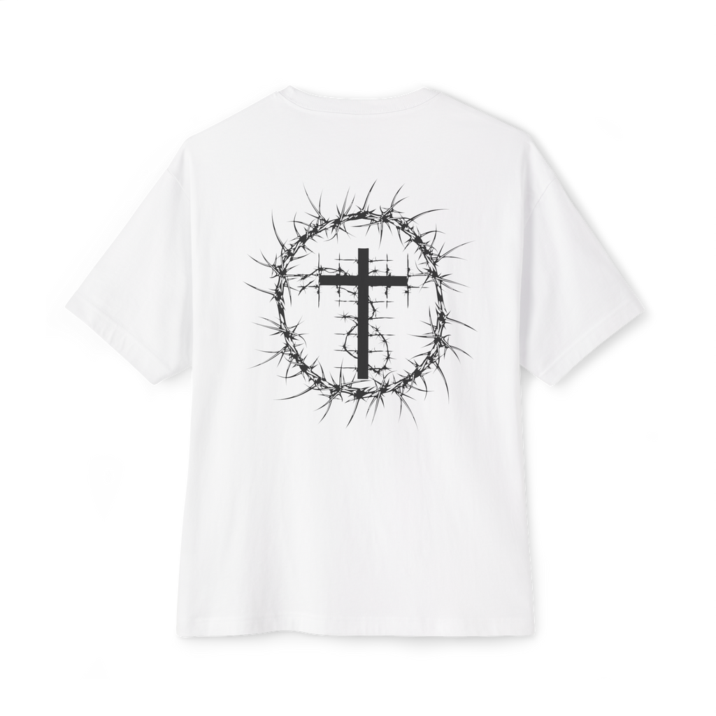 ROMANS 5:3-5 Short Sleeve Shirt White