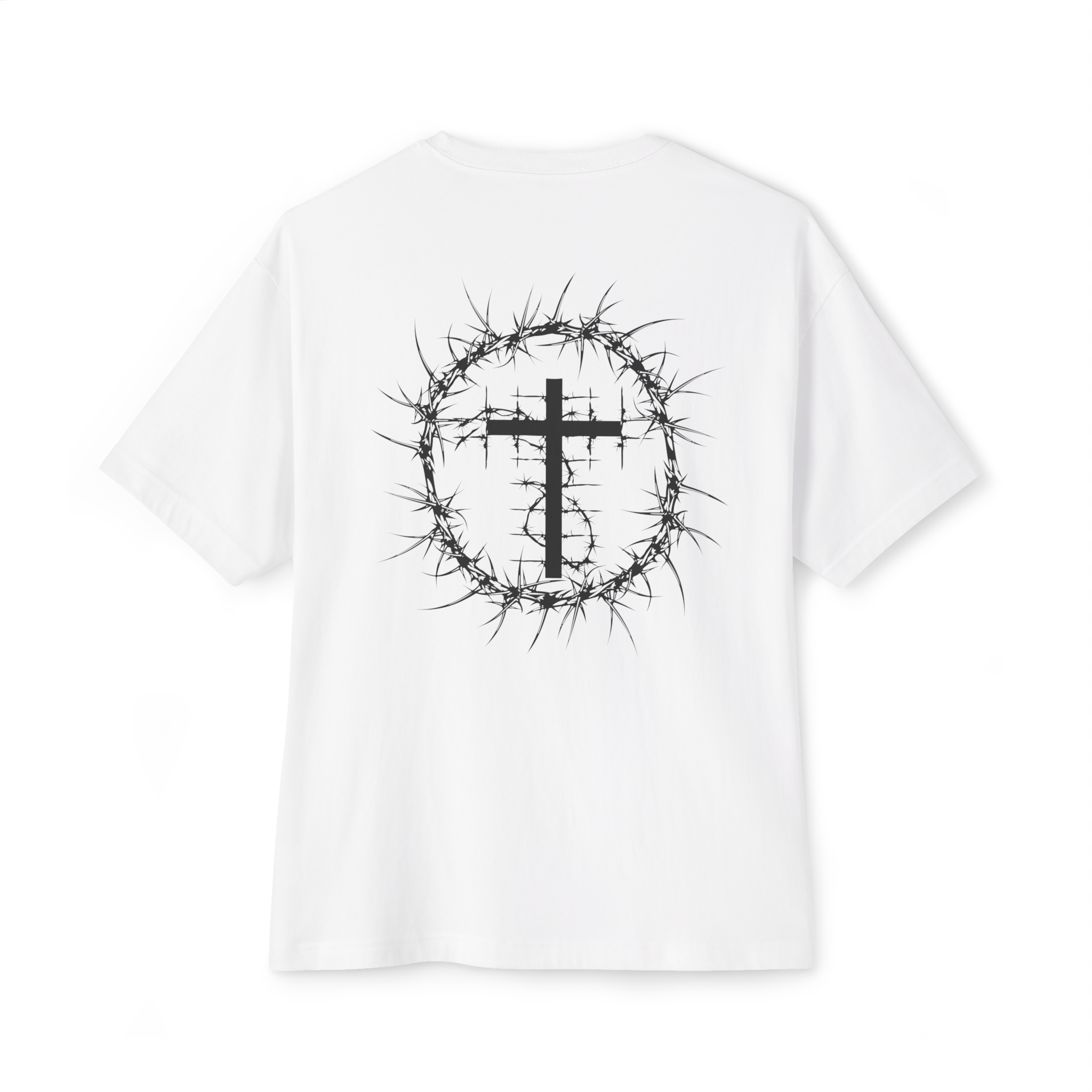 ROMANS 5:3-5 Short Sleeve Shirt White