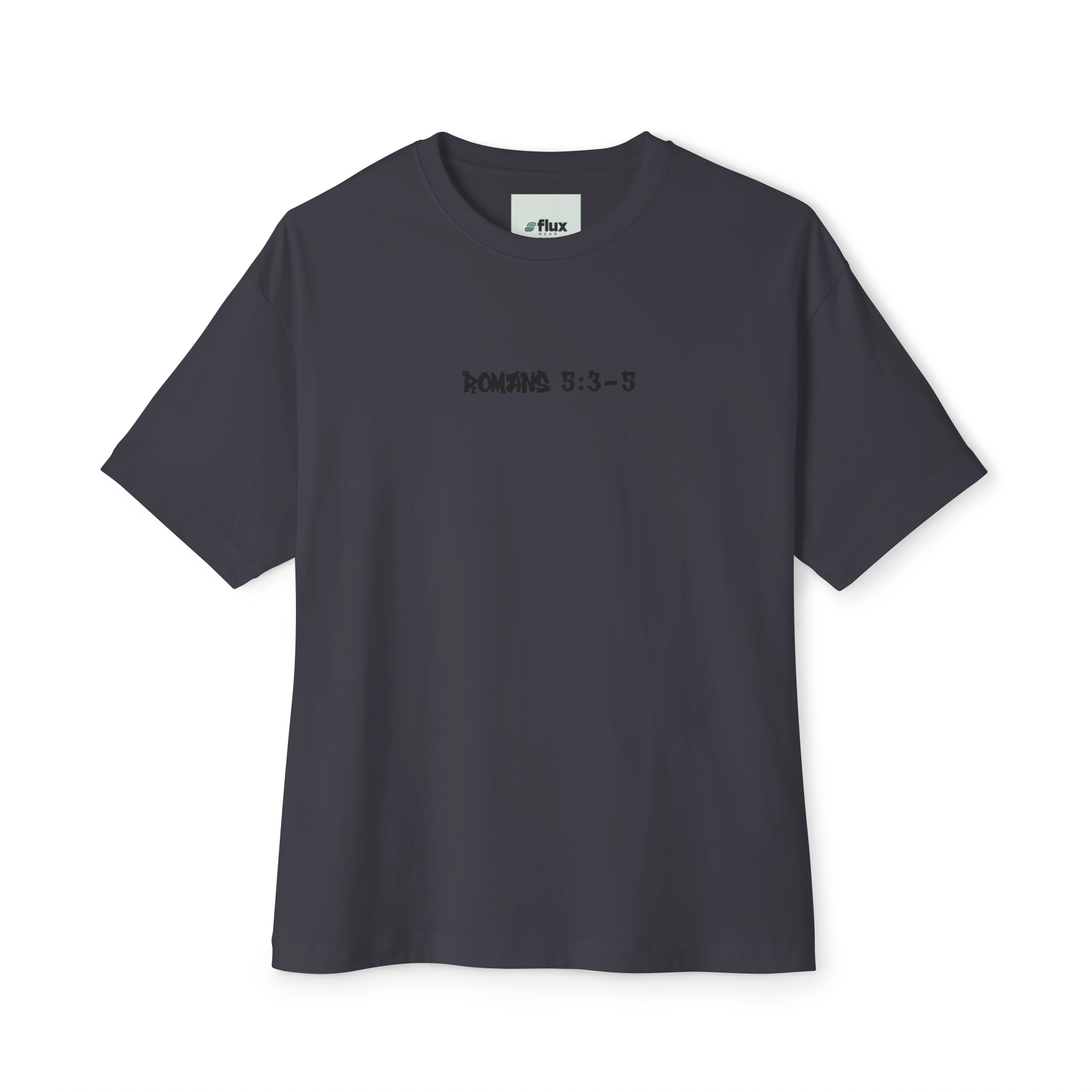 ROMANS 5:3-5 Short Sleeve Shirt Dark Grey