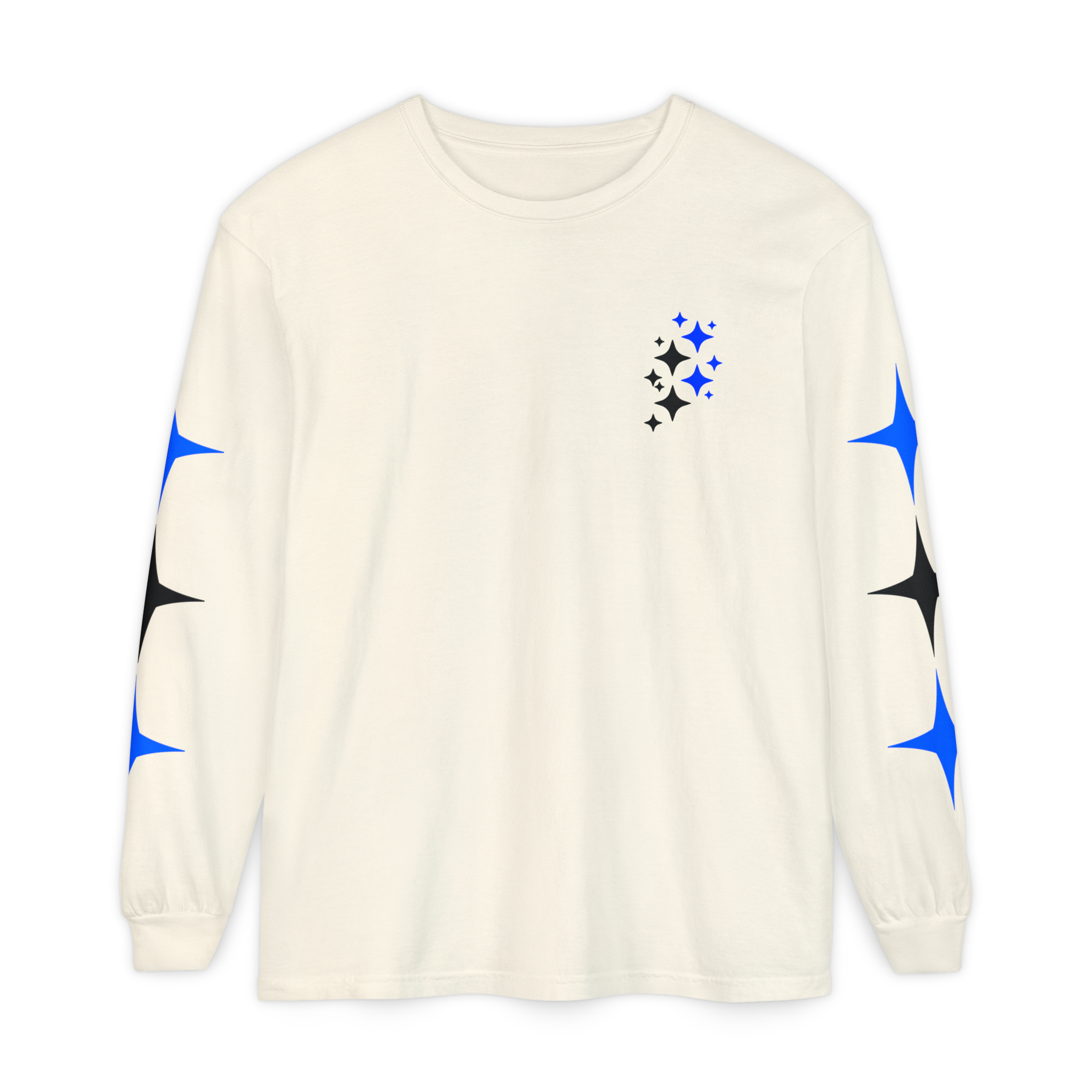 STARRY BLUE Long Sleeve Shirt Ivory