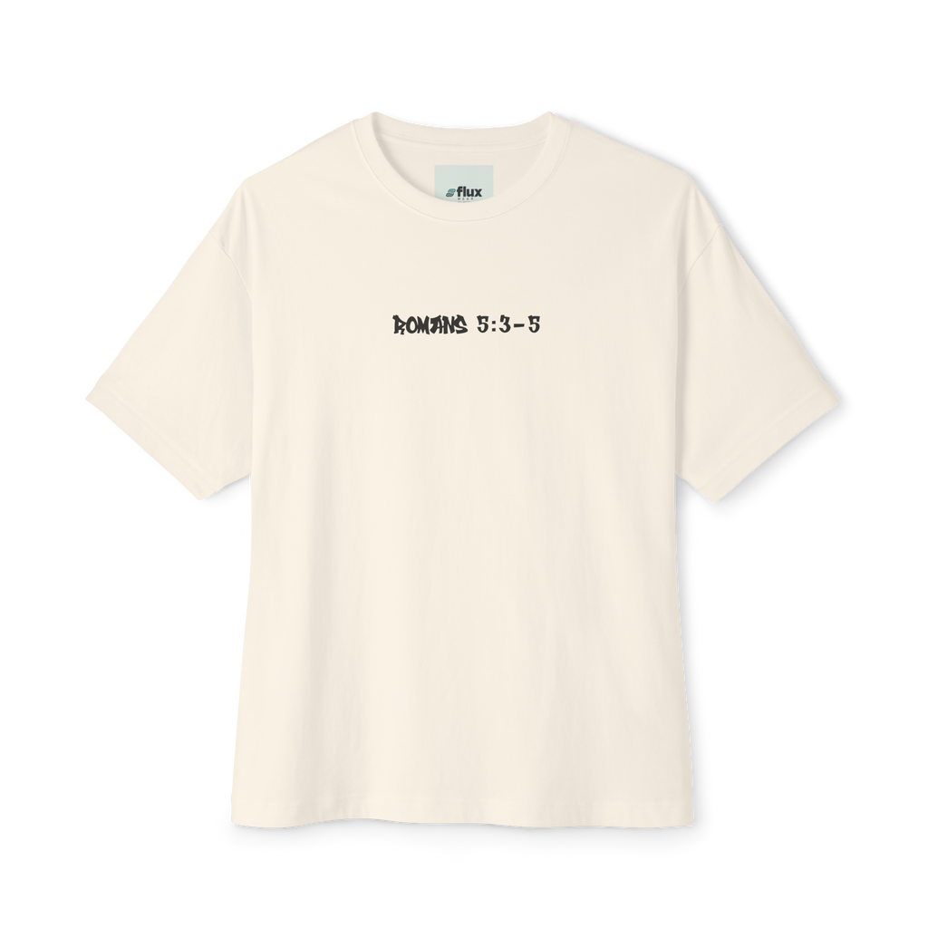 ROMANS 5:3-5 Short Sleeve Shirt Natural