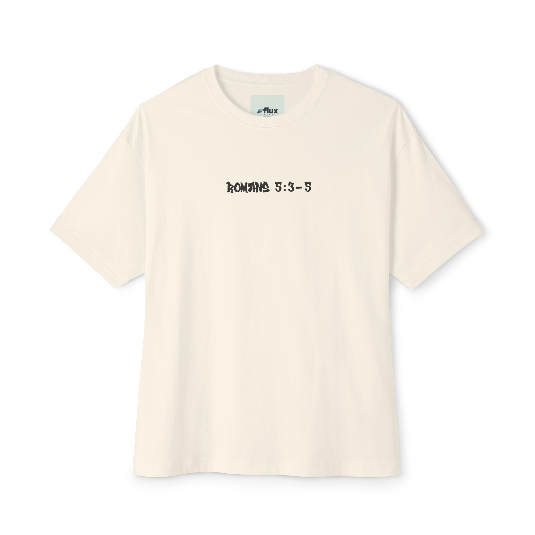 ROMANS 5:3-5 Short Sleeve Shirt Natural