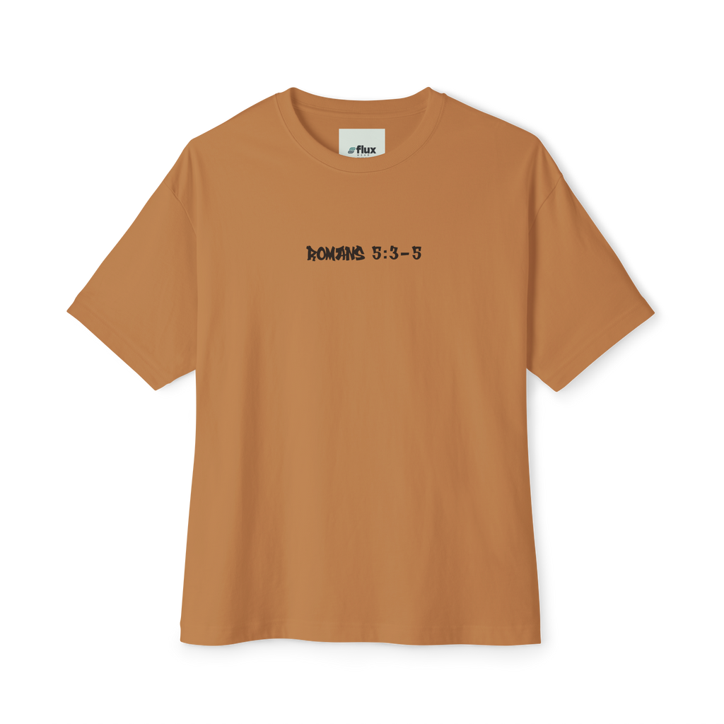 ROMANS 5:3-5 Short Sleeve Shirt Bronze