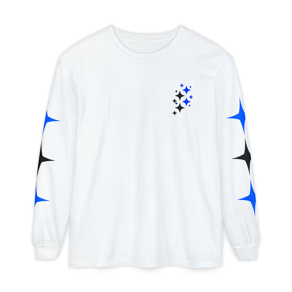 STARRY BLUE Long Sleeve Shirt White